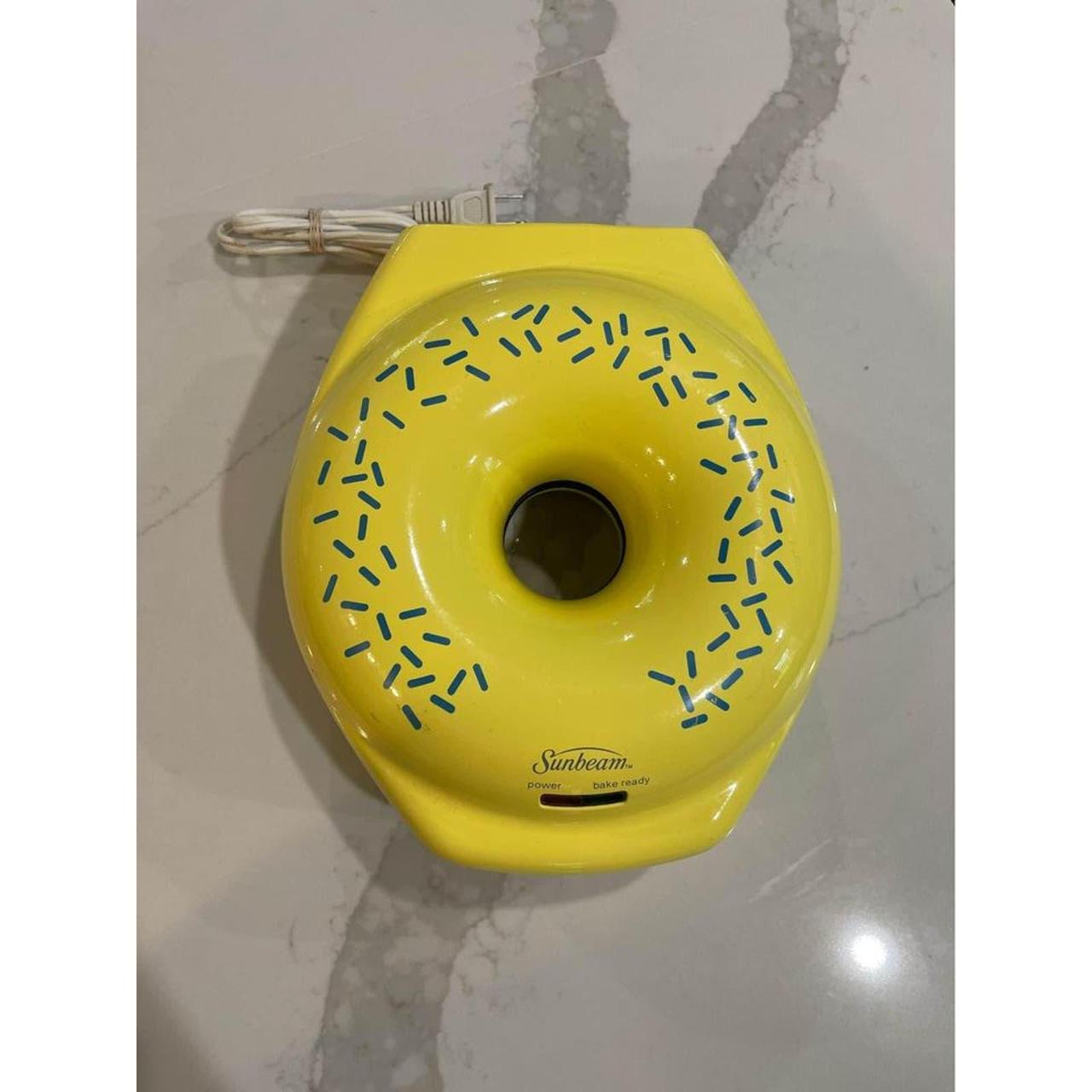 Sunbeam Donut Shaped Mini Donut Maker Sunny Yellow... - Depop