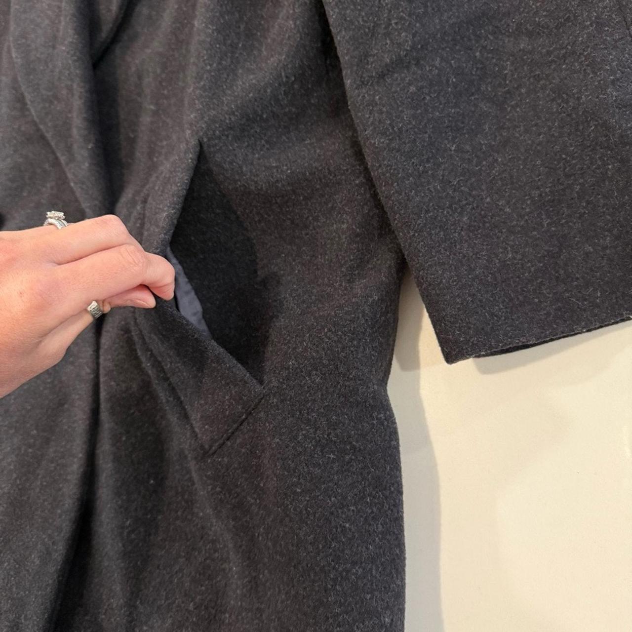 Source Unknown Women's Trench - Grey/Black - 8 – … - image 3