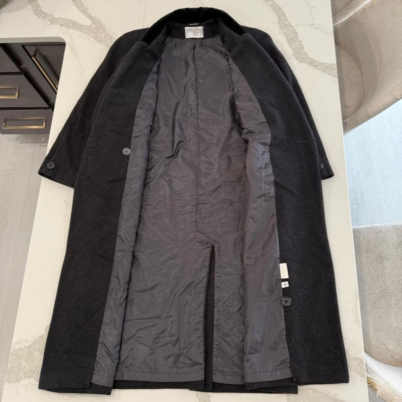 Source Unknown Women's Trench - Grey/Black - 8 – … - image 4