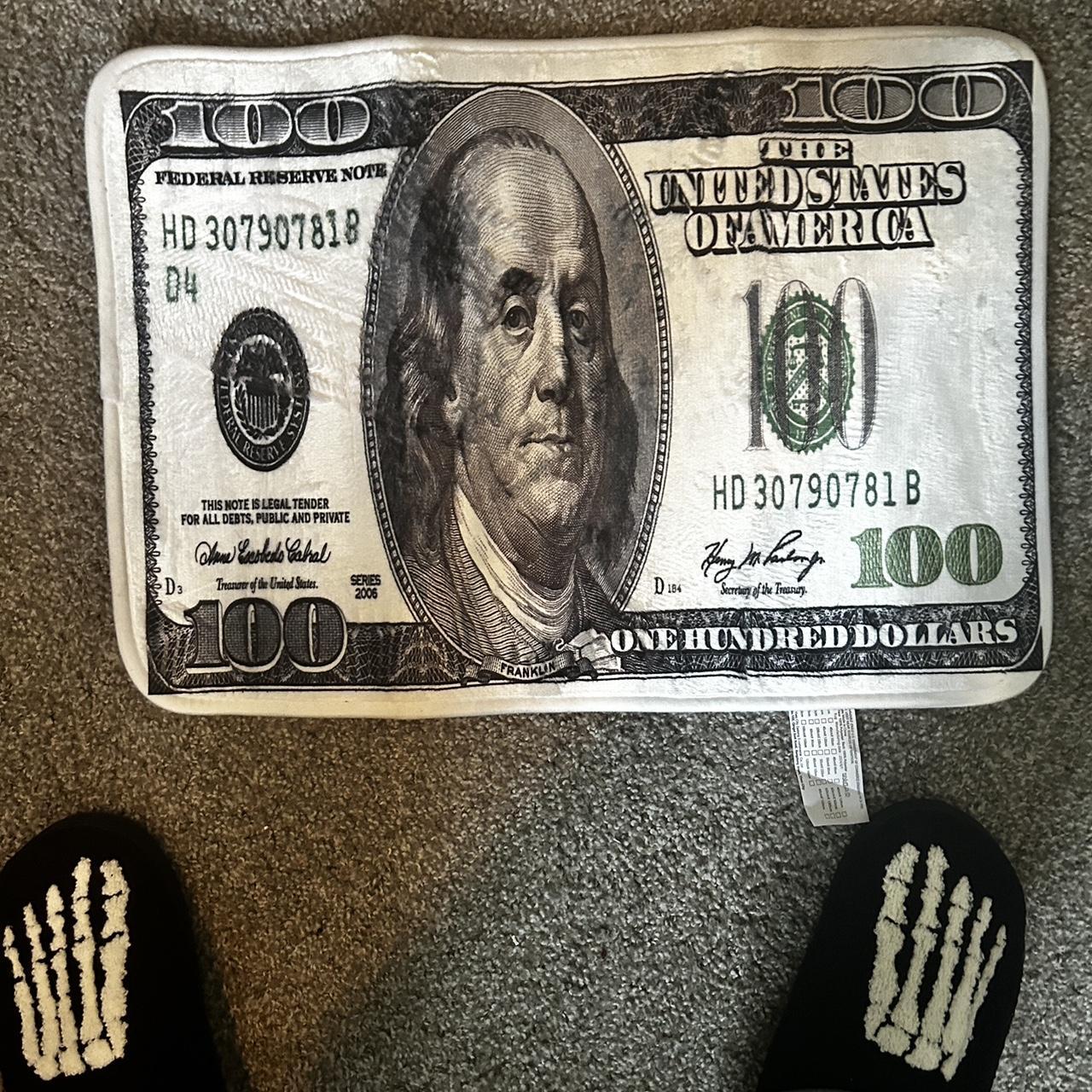 Benjamin Franklin $100 Dollar fashion Rug