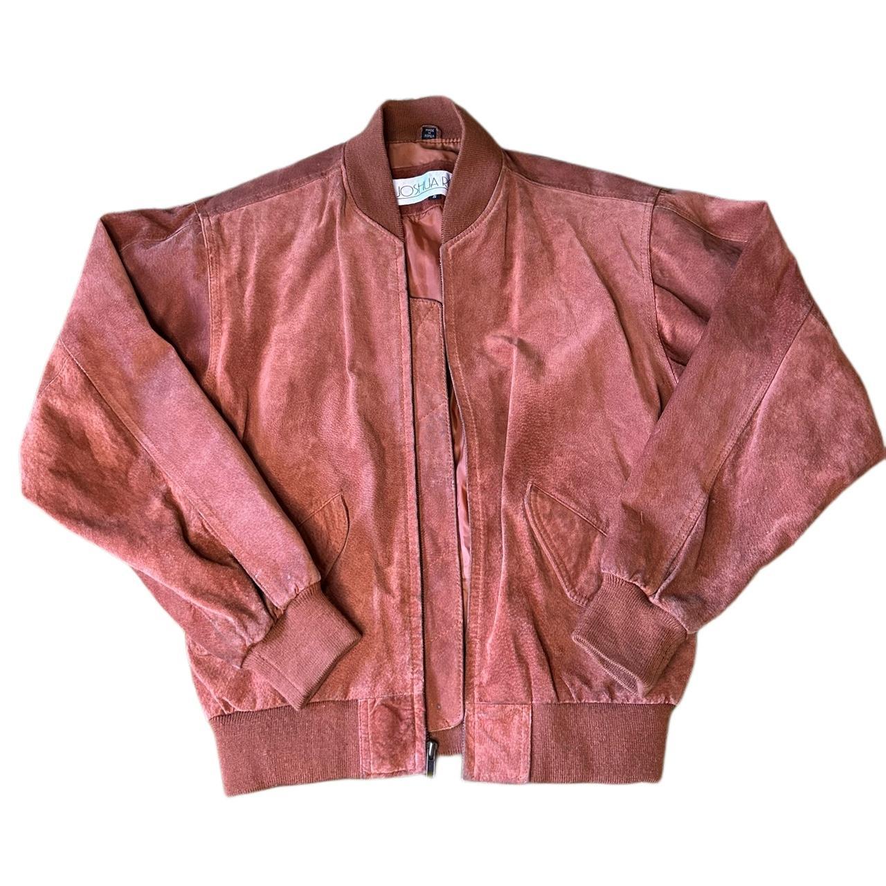 Mens pink suede on sale jacket