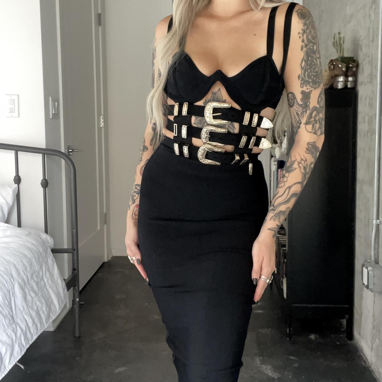 Super hot and sexy House of CB black body con buckle... - Depop