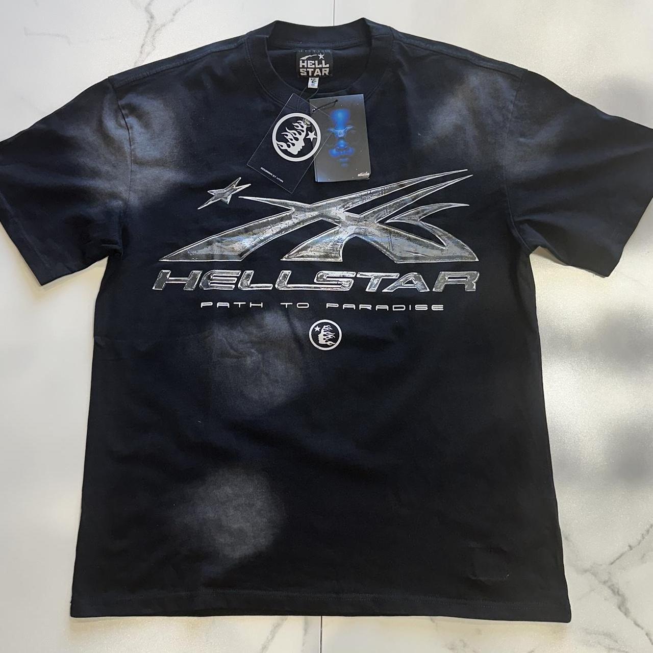 HELLSTAR ヘルスター BIKER TOUR グラフィック Tシャツ グレー Hellstar Studios Biker Tour T-Shirt Color: | Depop