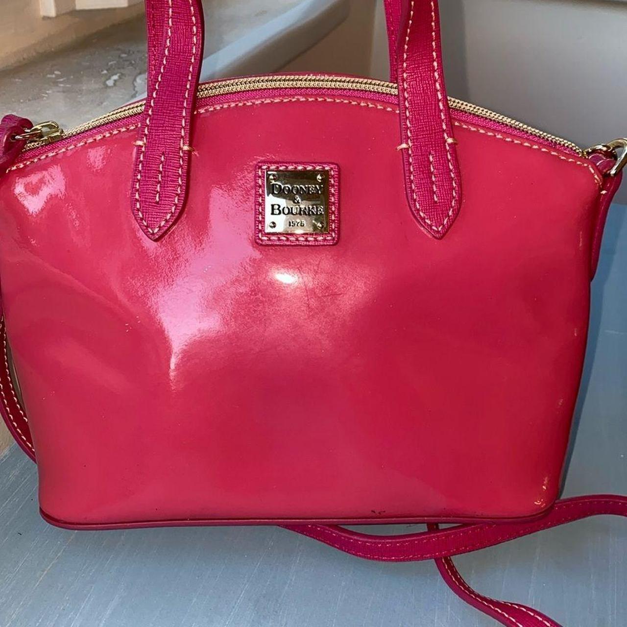 Dooney Bourke Pink Patent Crossbody Dooney Depop