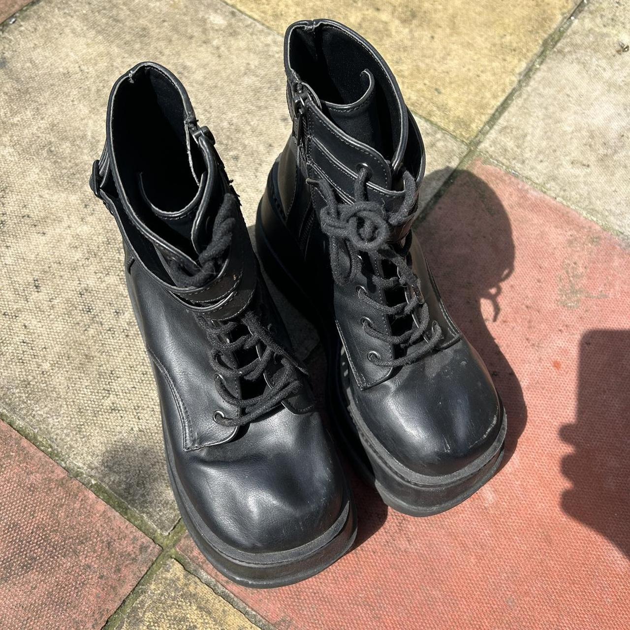 Demonia shaker 52 platform boots in a size UK 6 / US... - Depop