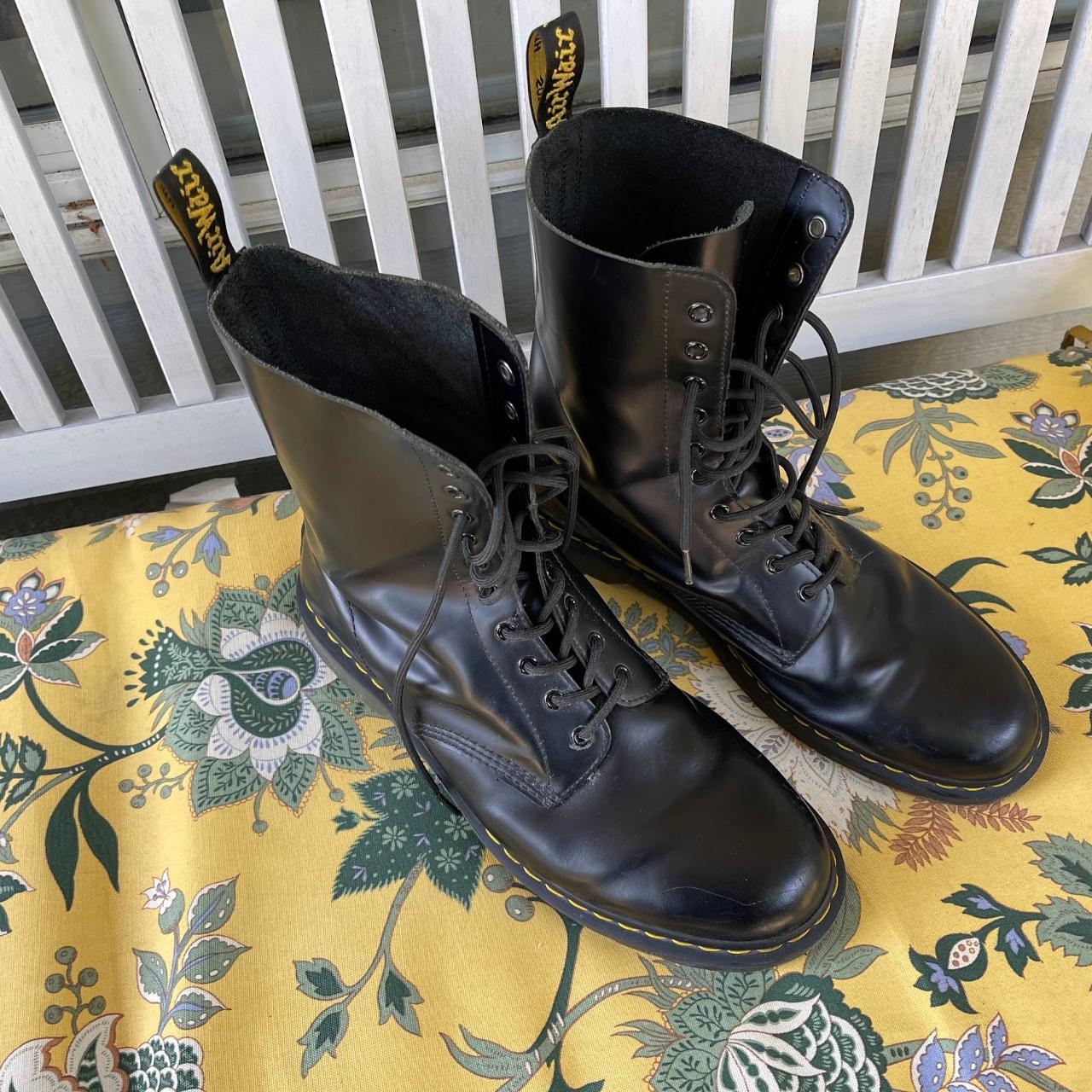 Doc Martens 1490 Smooth Leather Mid Calf Lace up. Depop