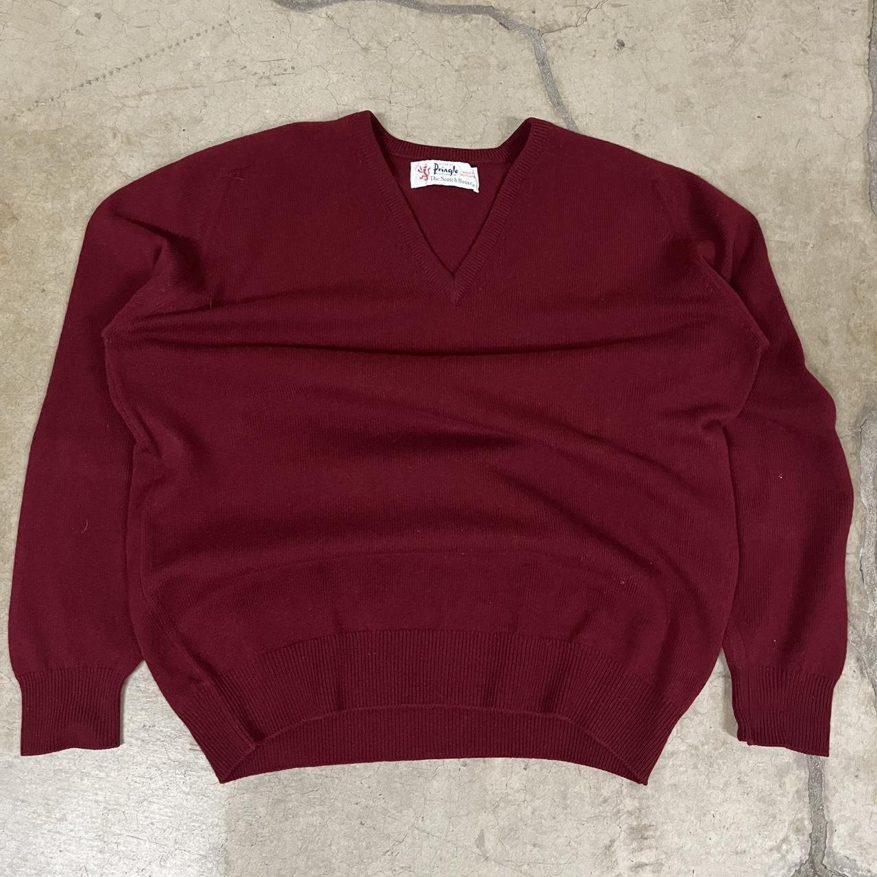 James Pringle Men’s Sweater 2024 Red Size Medium