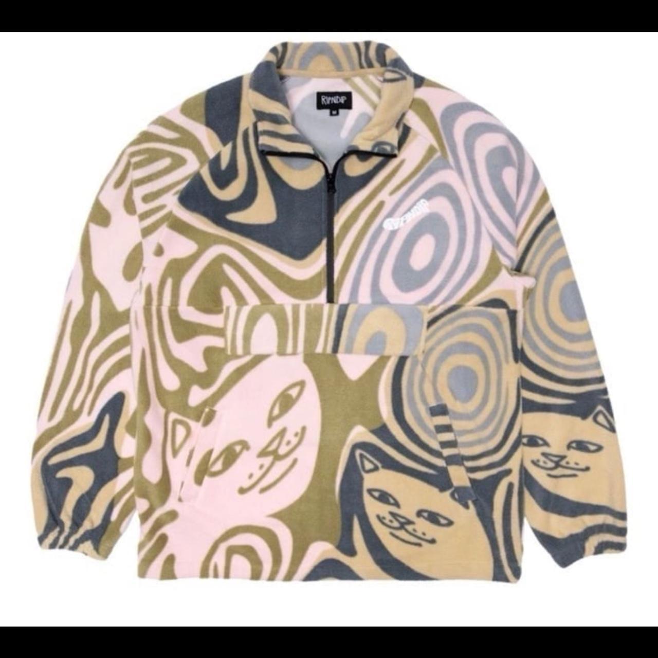 Rip N dip hypnotic half zip fleece sweater