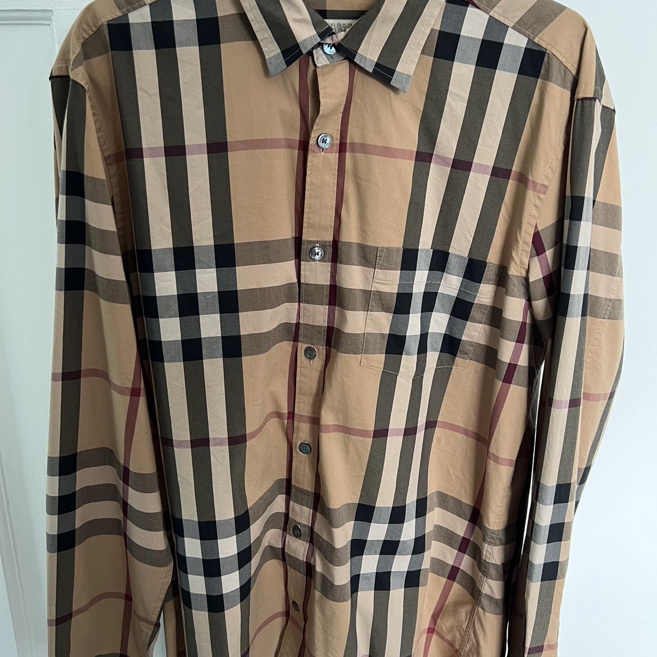 Burberry brit mens shirt sale best sale