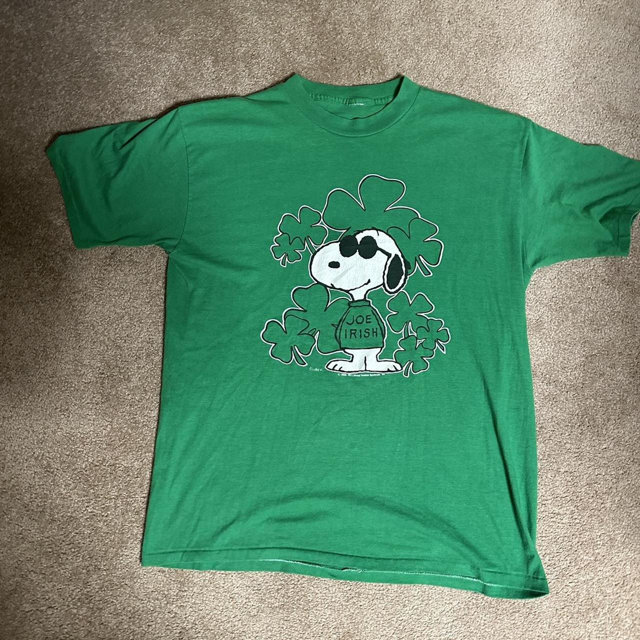 Vintage 70s Irish Snoopy Tee Condition: like... - Depop