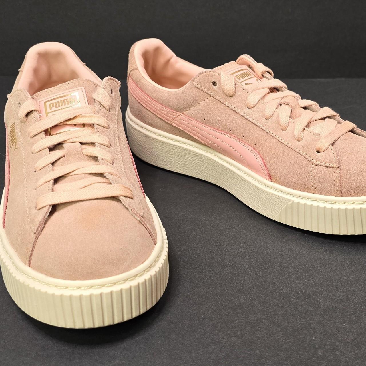 Size 9.5 PUMA Suede Platform Core Pink W