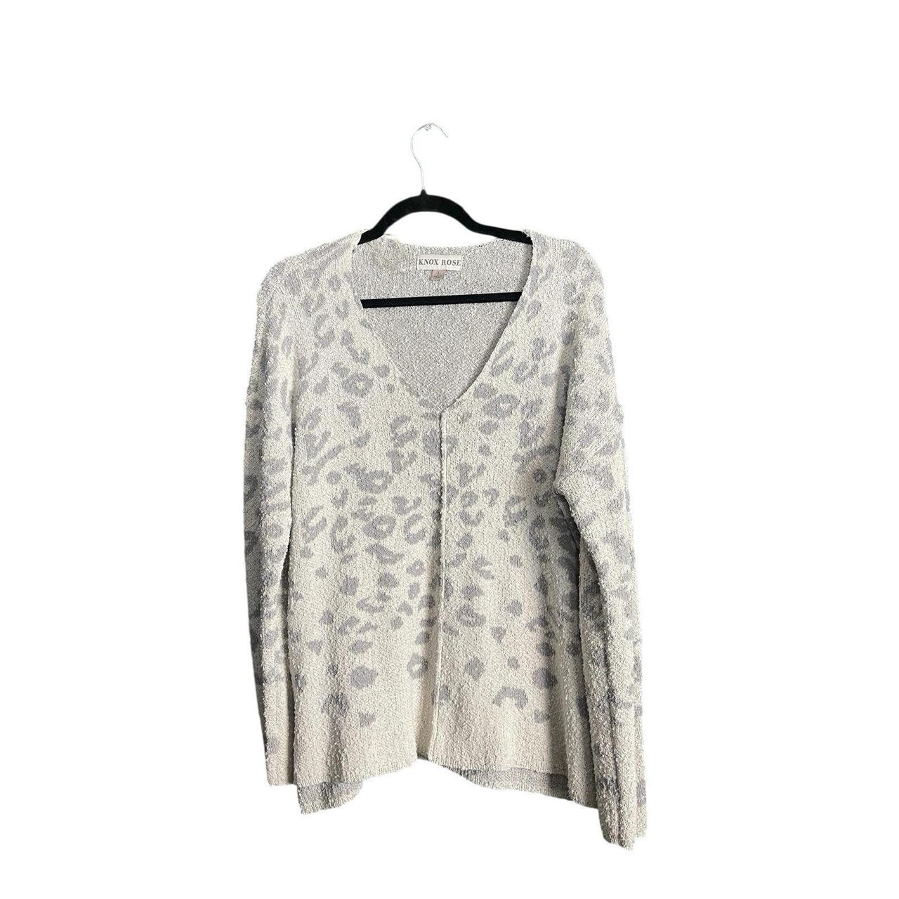 Source Unknown Women's Sweater - Cream/Grey - L –… - image 2