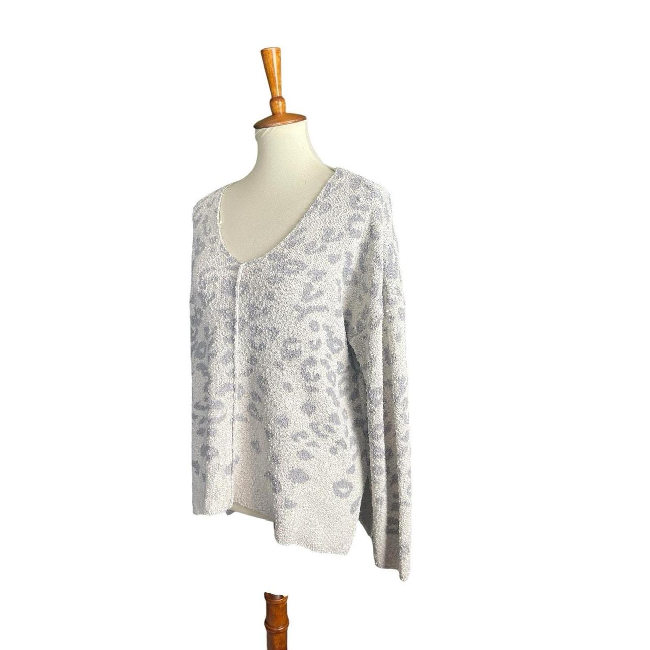 Source Unknown Women's Sweater - Cream/Grey - L –… - image 3