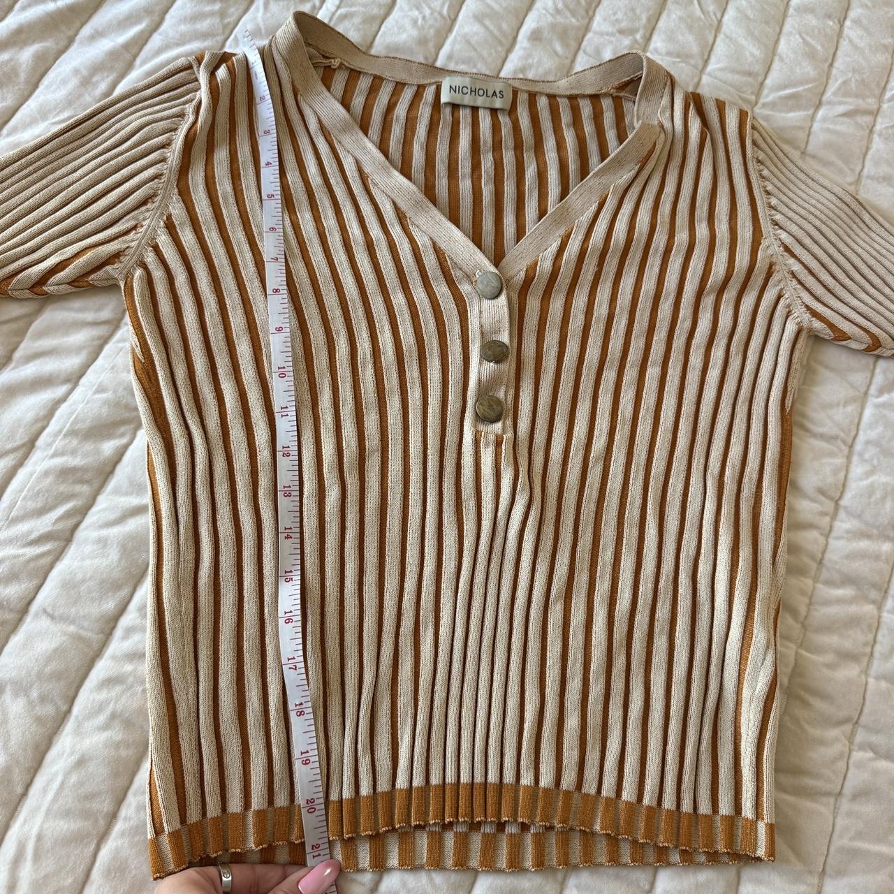 Nicholas Women's Top - Orange/Tan - L – NICHOLAS … - image 7