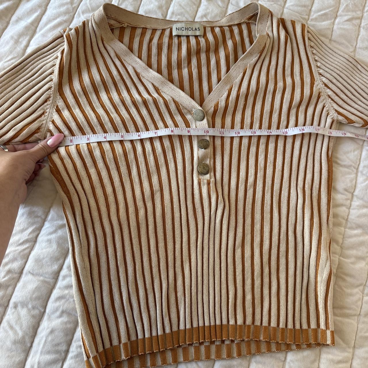 Nicholas Women's Top - Orange/Tan - L – NICHOLAS … - image 6