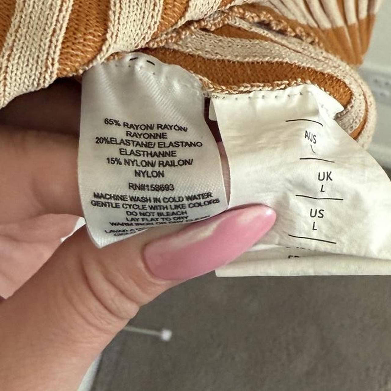 Nicholas Women's Top - Orange/Tan - L – NICHOLAS … - image 5