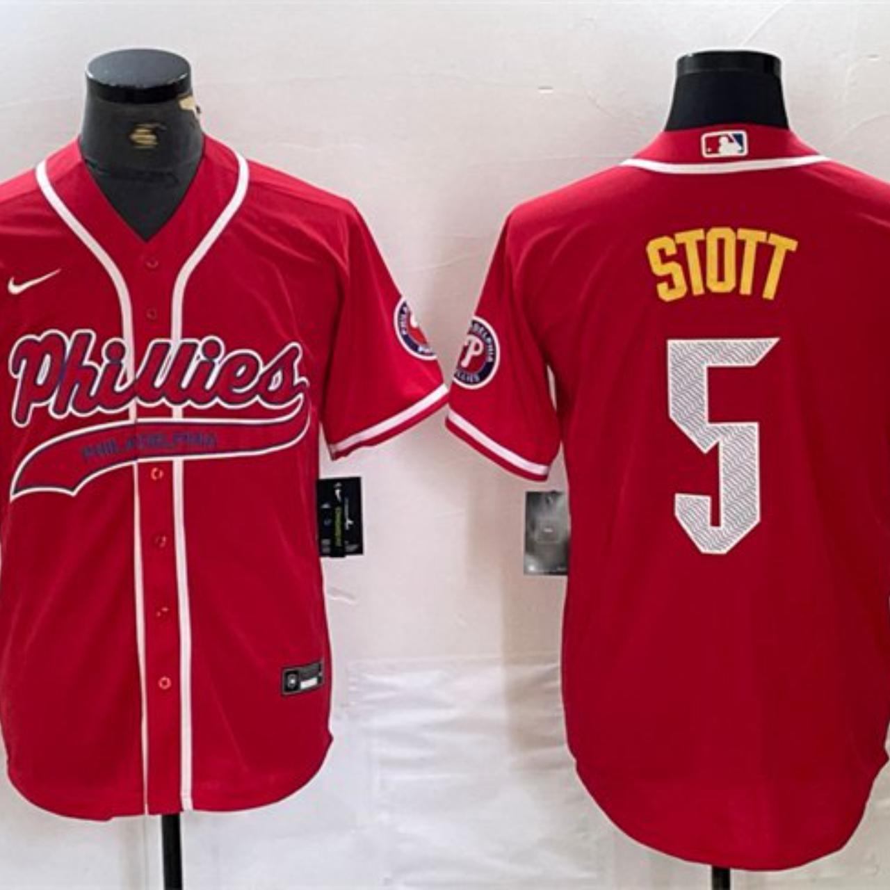 5 Bryson Stott Red 2024 City Connect Stitched Jersey Depop