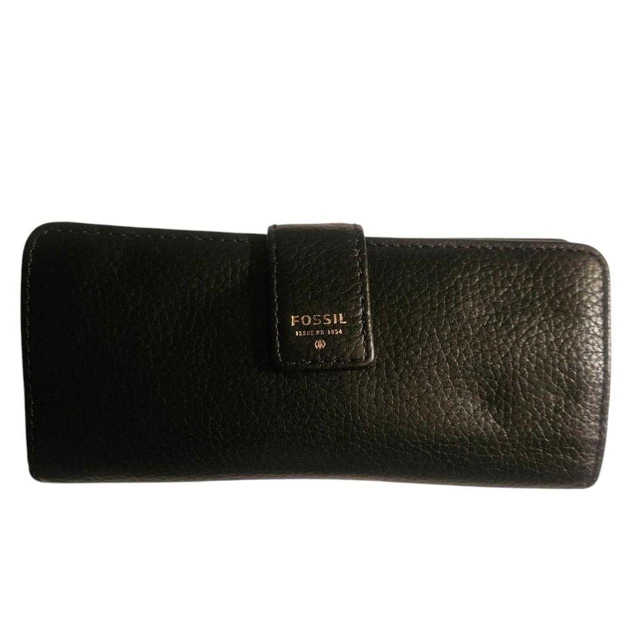 Fossil Women's Wallet - Black – Fossil Black Pebb… - image 1
