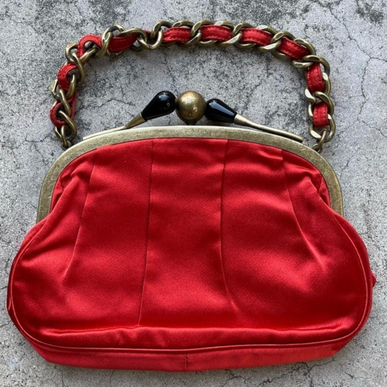 J. outlets Crew Red Evening Clutch