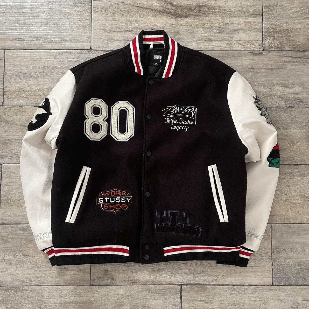 Stussy Our Legacy x Denim Tears Varsity Jacket | Depop