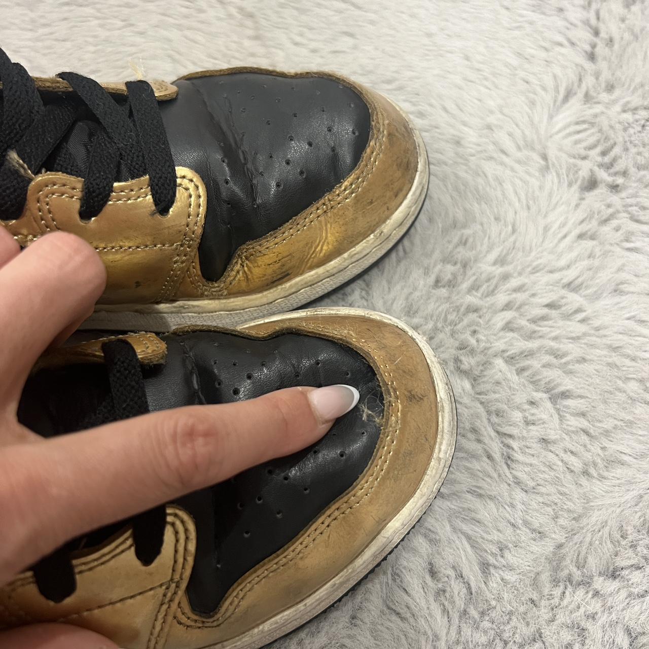 black gold and grey jordans