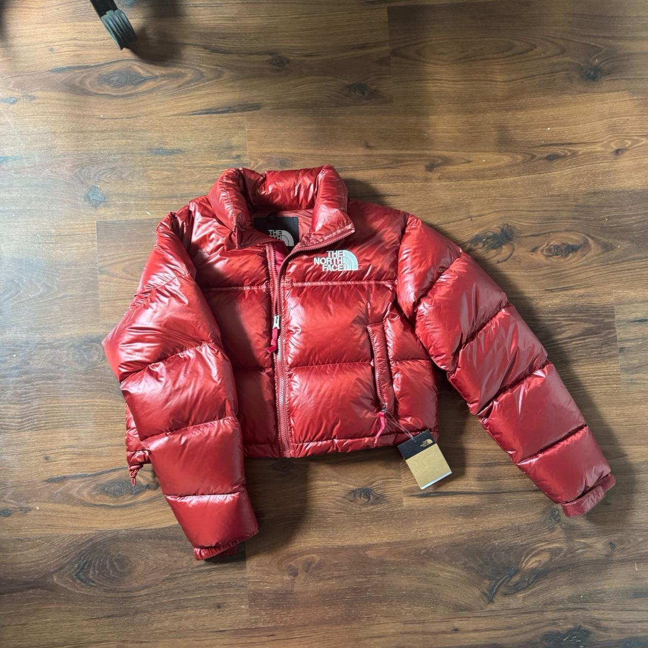 HOT Cropped Puffer North Face Puffer Coat Red The North Face