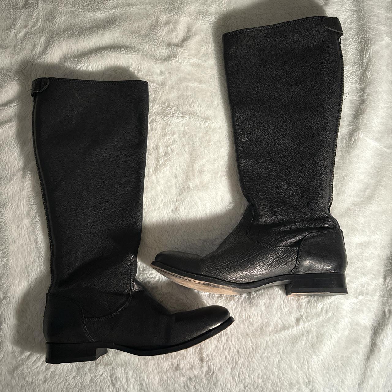 frye leather riding boots