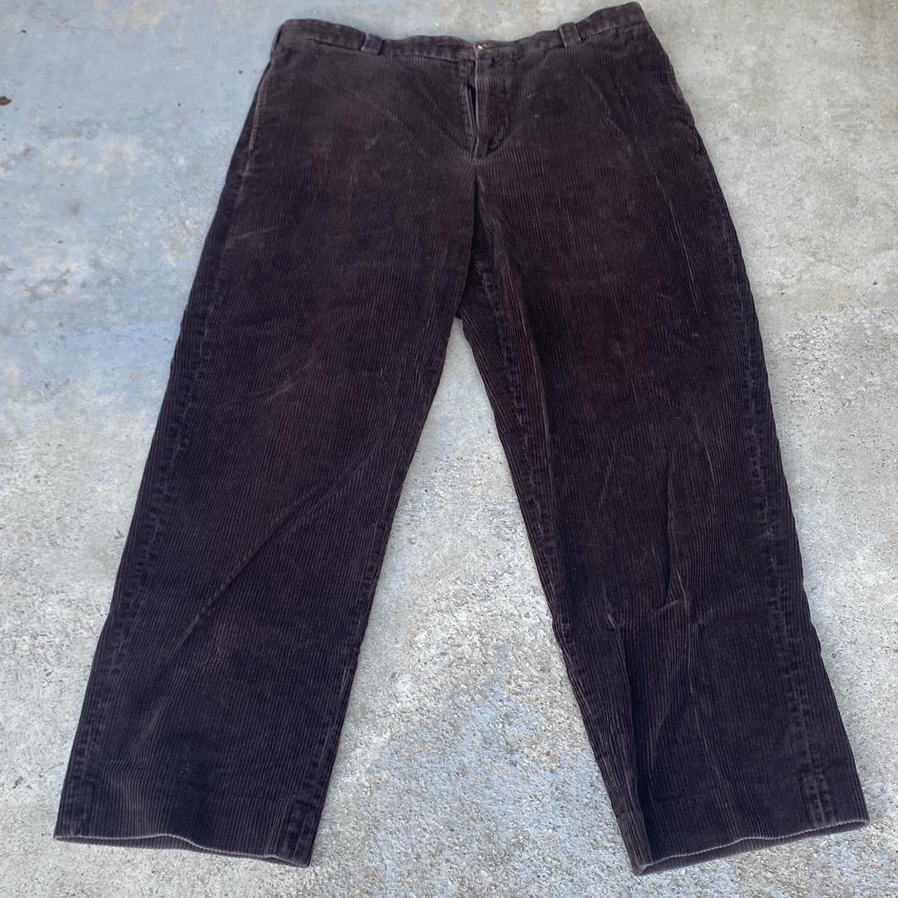 Brown corduroy pants with a baggy fit | Depop Brown corduroy pants with a baggy fit | Depop