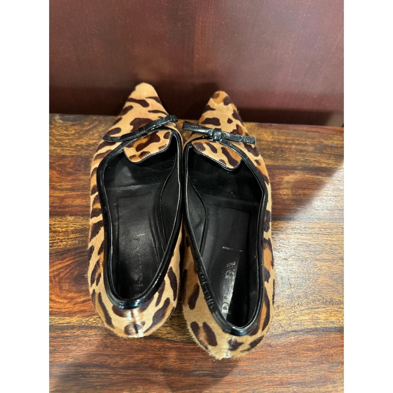 Prada leopard flats hotsell