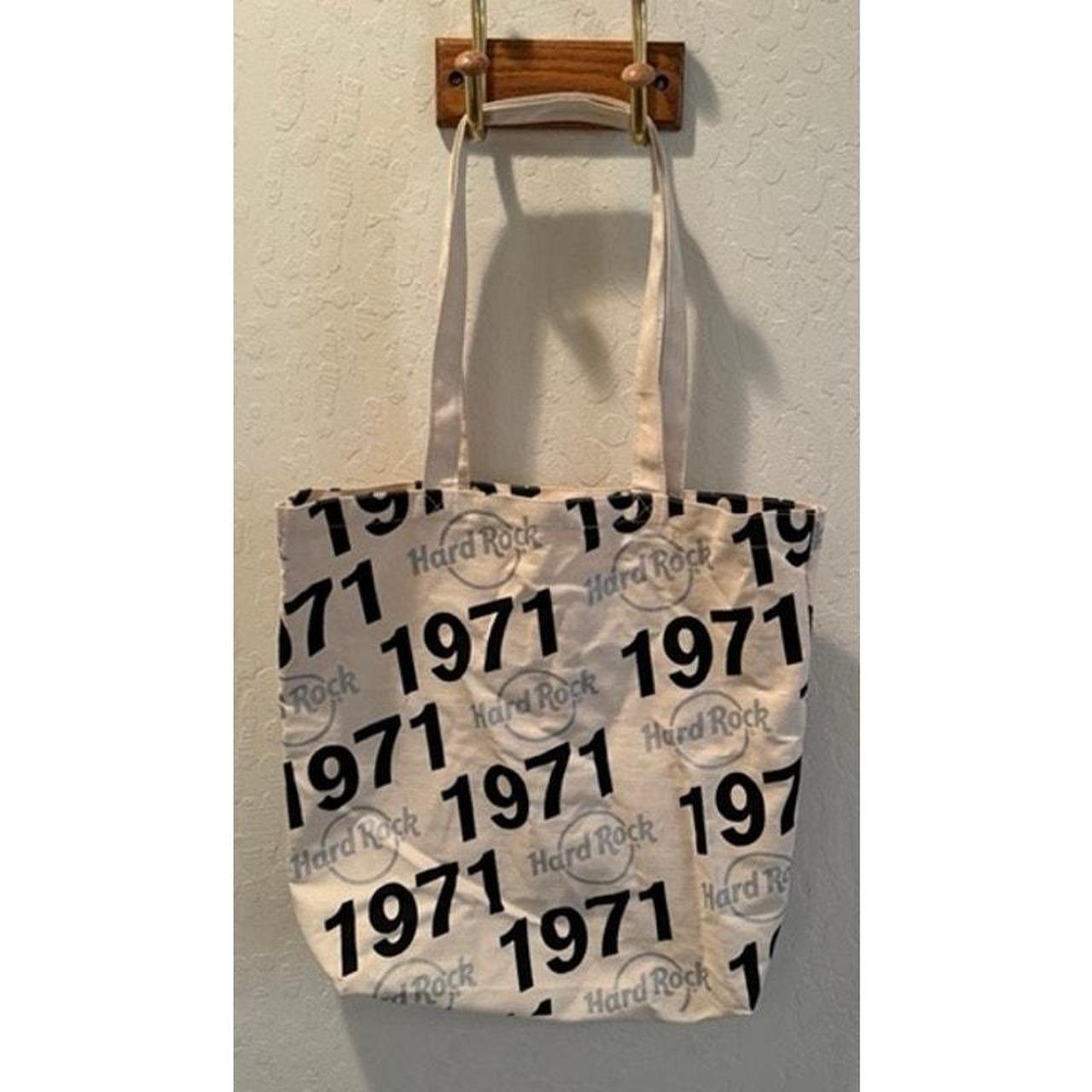 HARD ROCK CAFE 1971 LOGO CANVAS TOTE - In good... - Depop