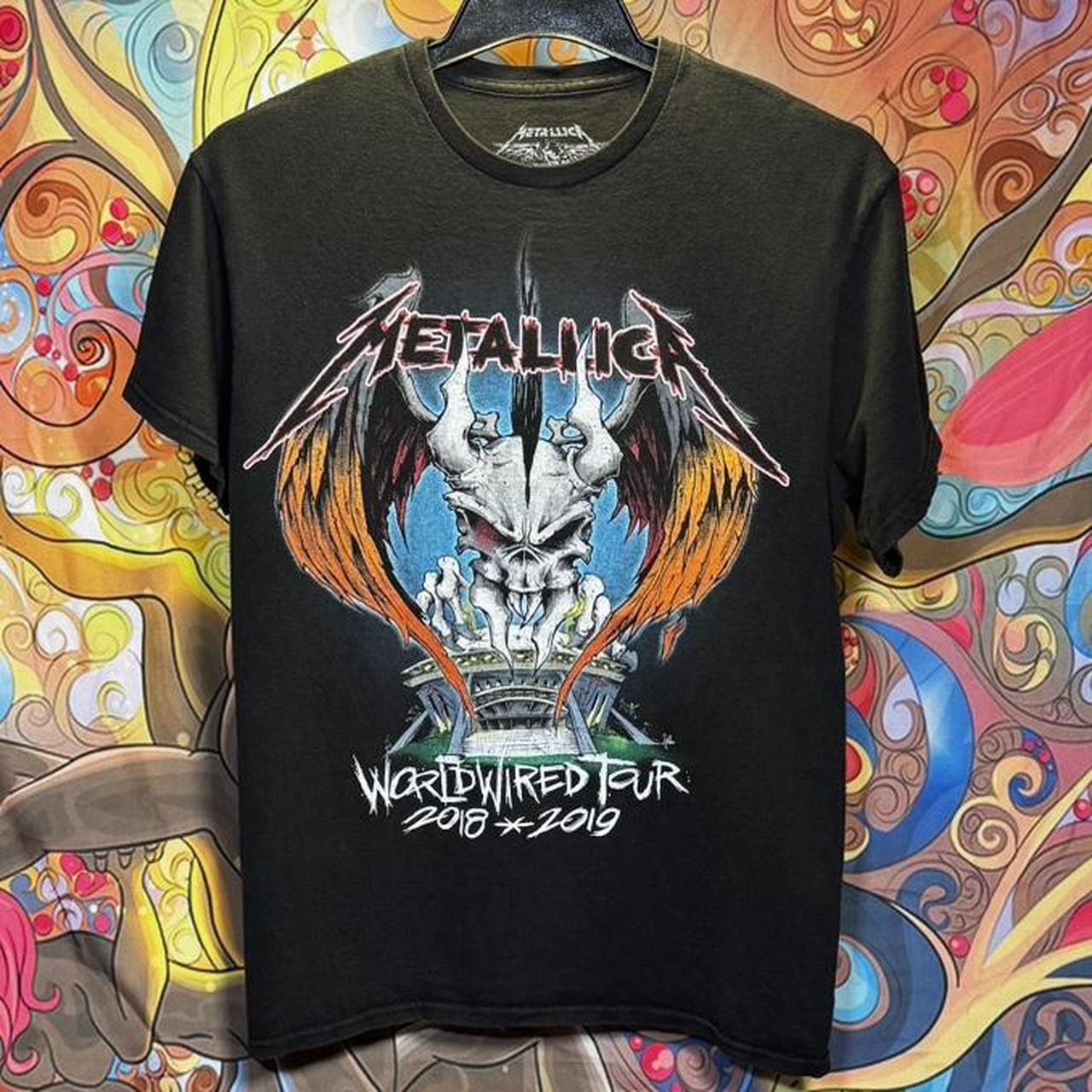 METALLICA WORLDWIRED TOUR 2018-2019 MEDIUM T SHIRT... - Depop