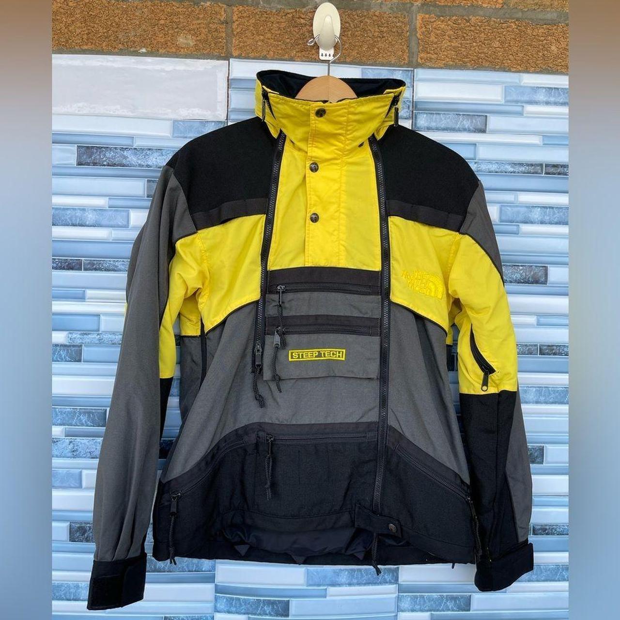 The North Face Jacket Yellow Vintage 90s Steep Tech - Depop