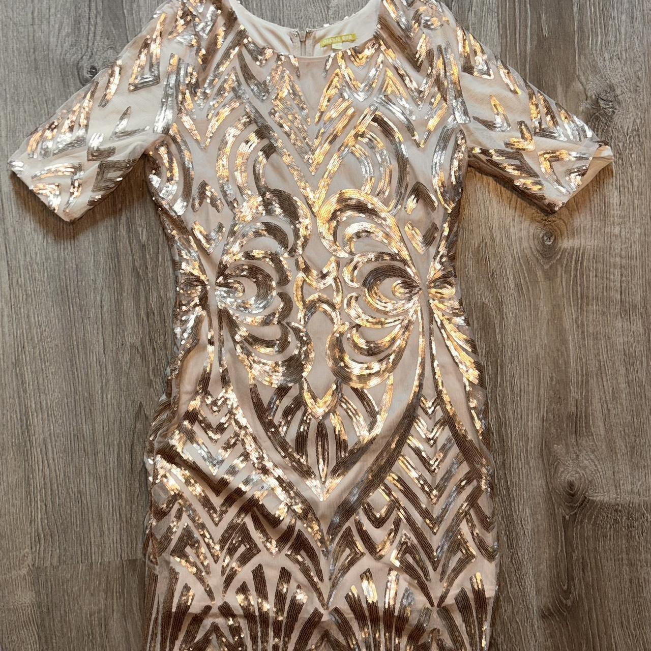 Gianni bini gold sequin dress hotsell