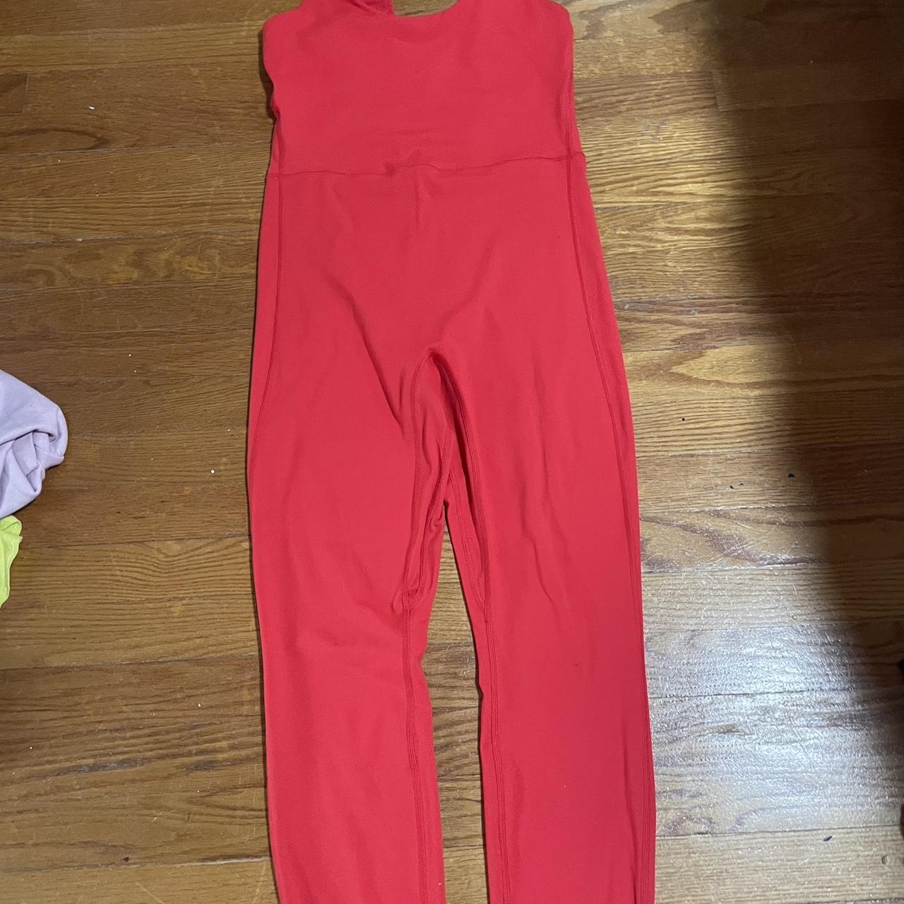 Jumpsuit Red Athletic wear Soft buttery material. Depop