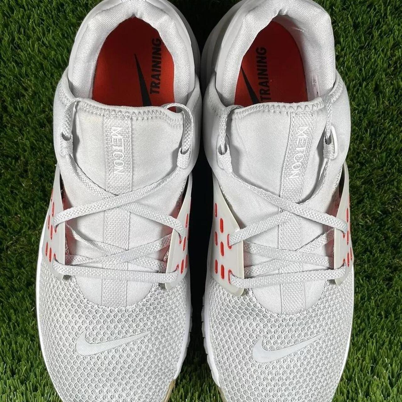 Nike Metcon white and orange trainers Depop