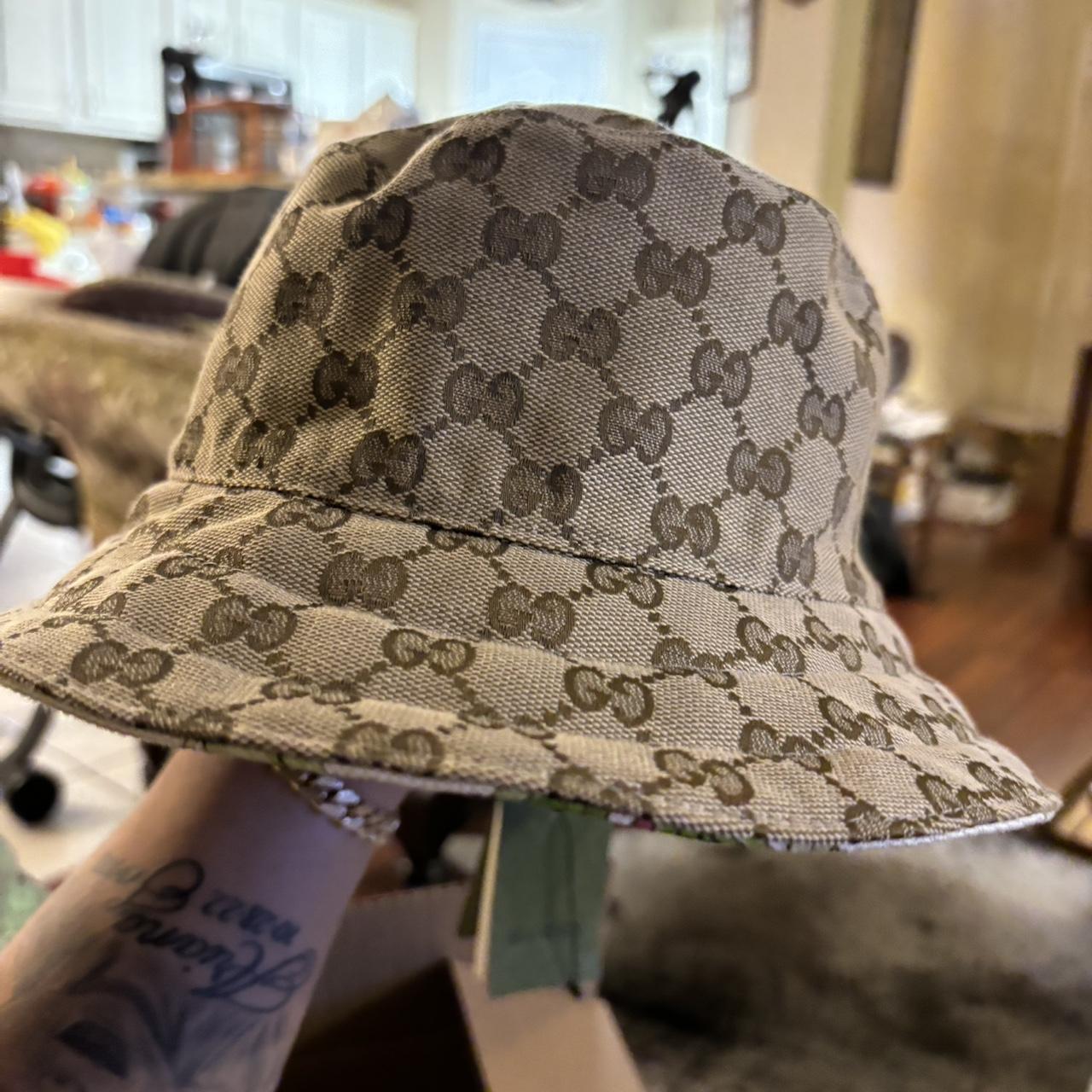Gucci gg bucket Size S 57 Riversible both Depop