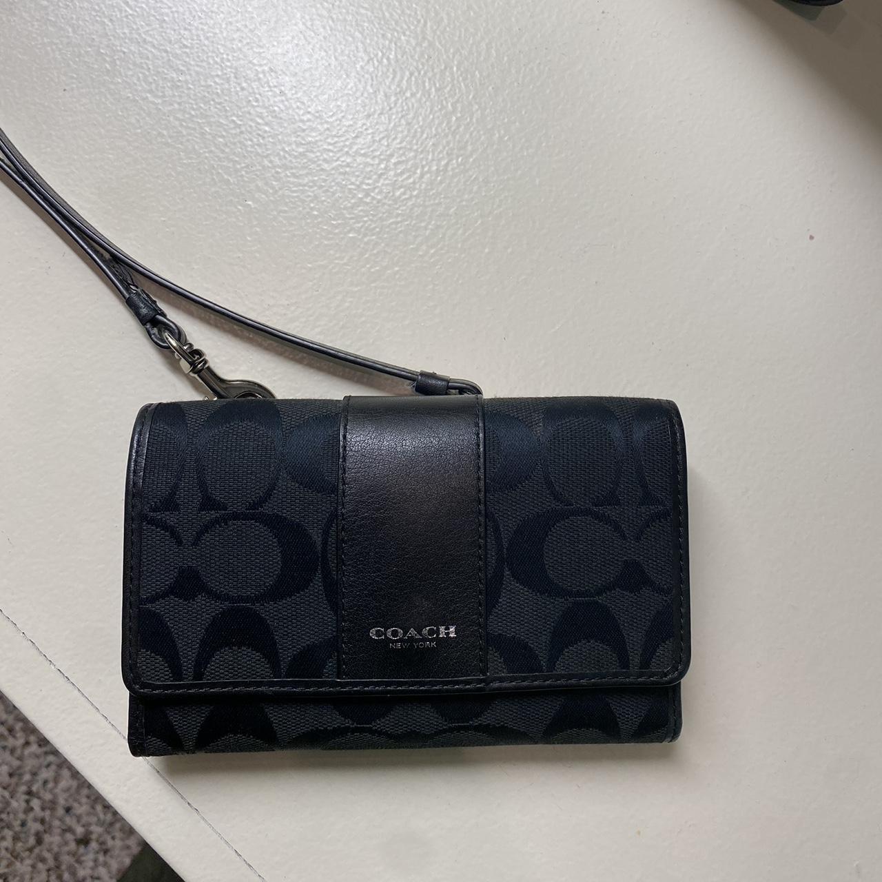 Coach purse with built in wallet on sale