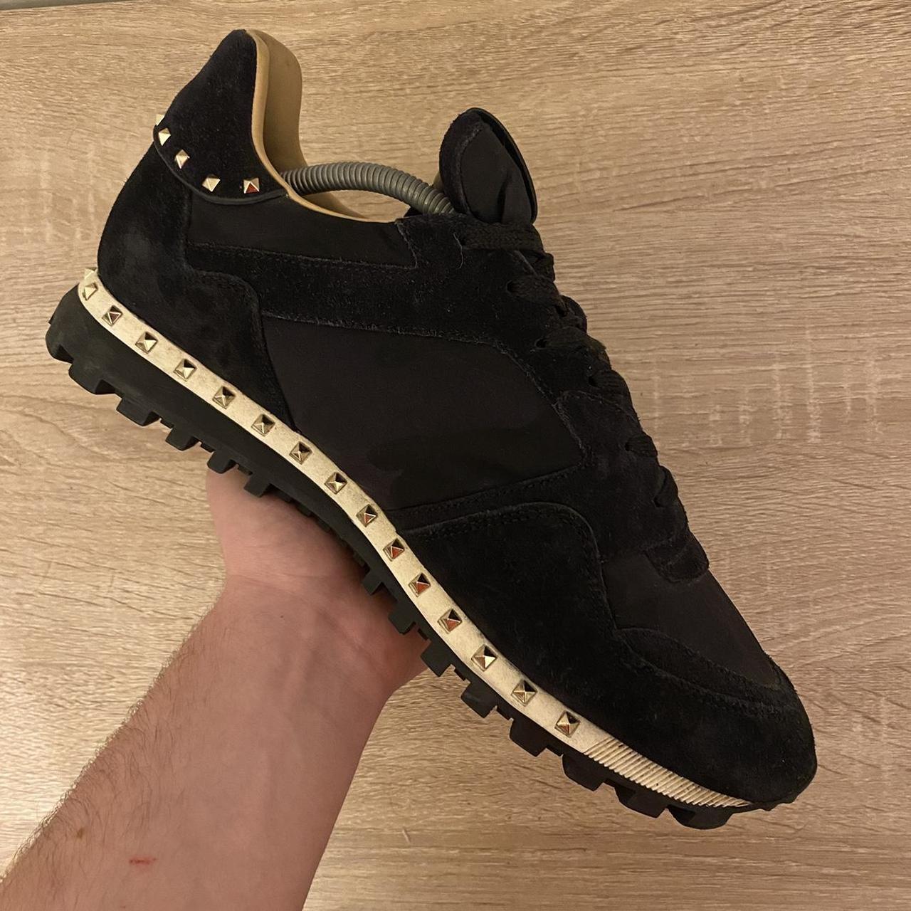 mens black valentino trainers