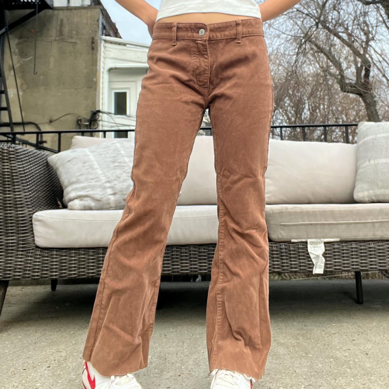 Brandy Melville Women's Brown Trousers Depop