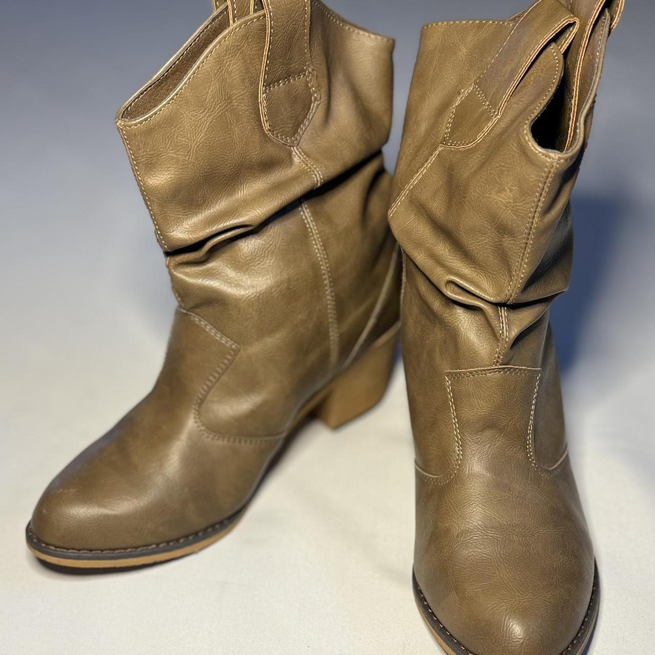 Charles Albert Western Cowgirl Boots Brown Size Depop