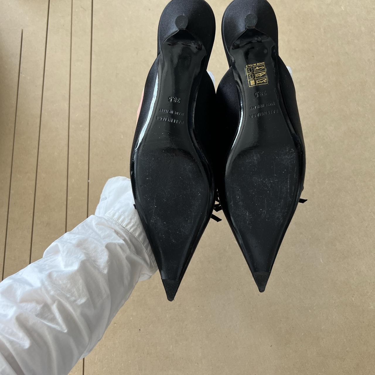 VIP【関税送料無料】希少 Balenciagaシューズ Knife Mules balenciaga pointed knife mules / kitten heels with | Depop