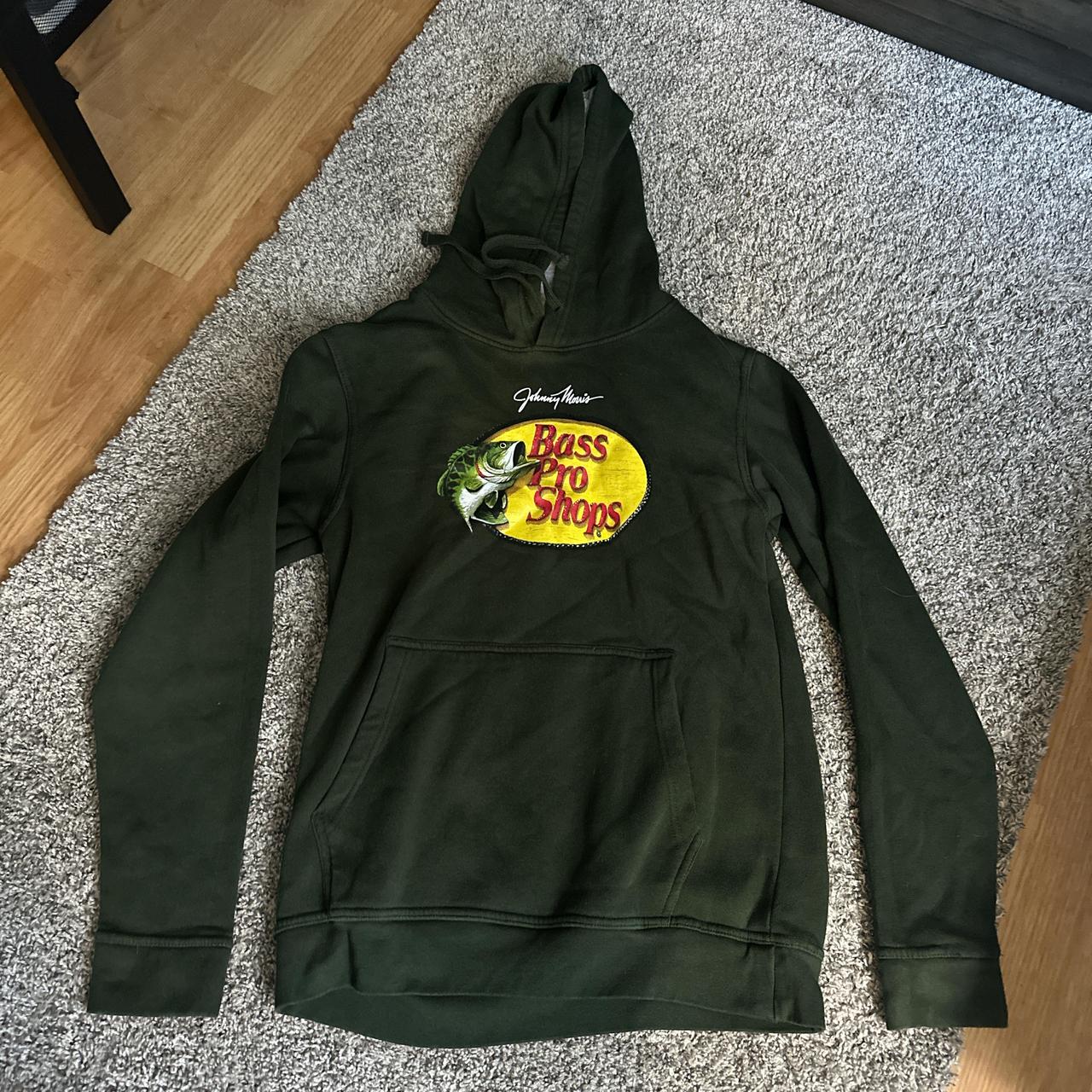 small green bass pro shops hoodie Depop