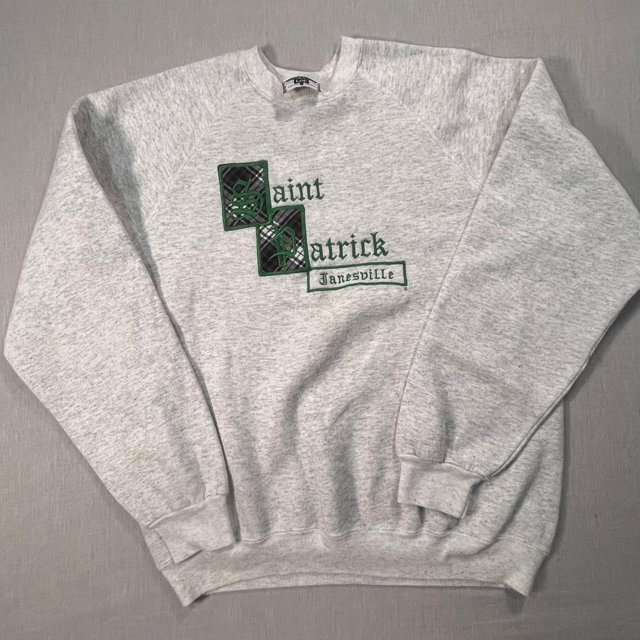 Source Unknown Men's Sweatshirt - Grey/Green - XL… - image 1