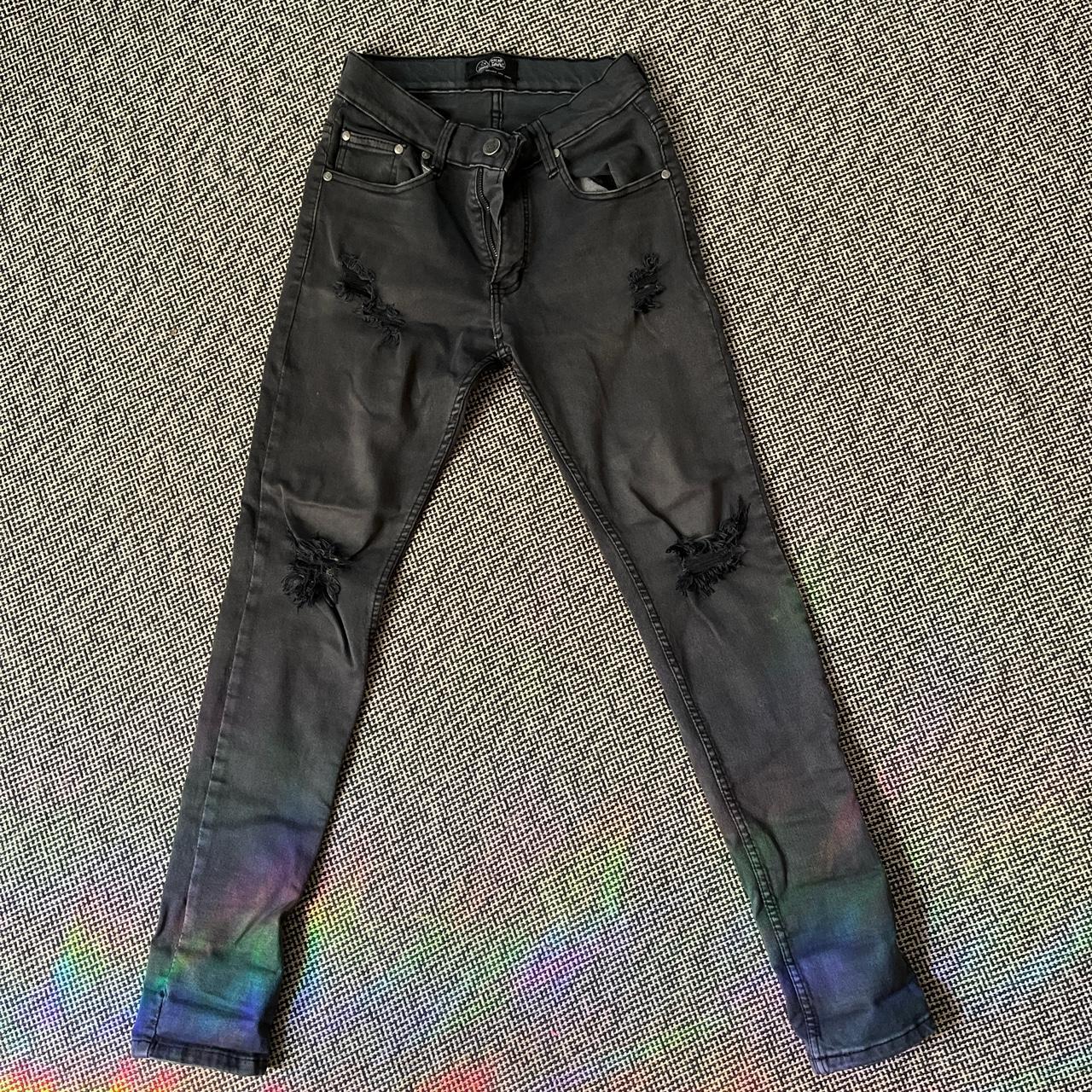 Cheap Monday Men's Navy and Blue Jeans