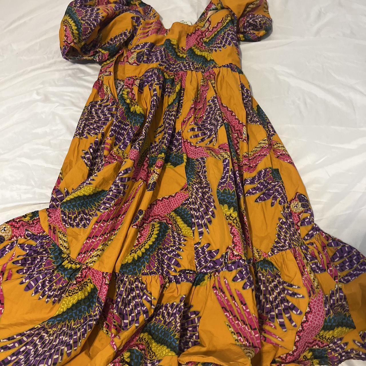 Farm Rio parrot dress Worn once - Depop