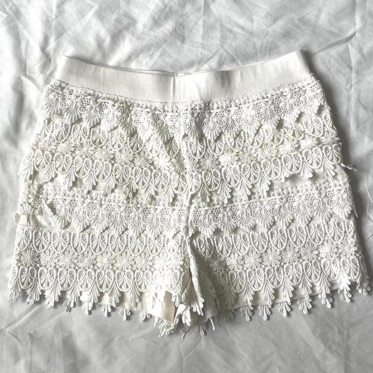 韓国商品/WITHOUTSUMMER Coffin lace shorts Women Y2k Layered Lace Shorts Ruffled Elastic Waist Lace
