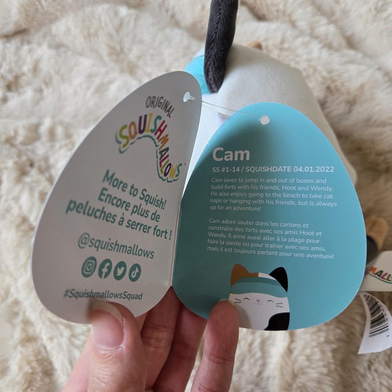 New with Original tags, Squishmallow Cam the