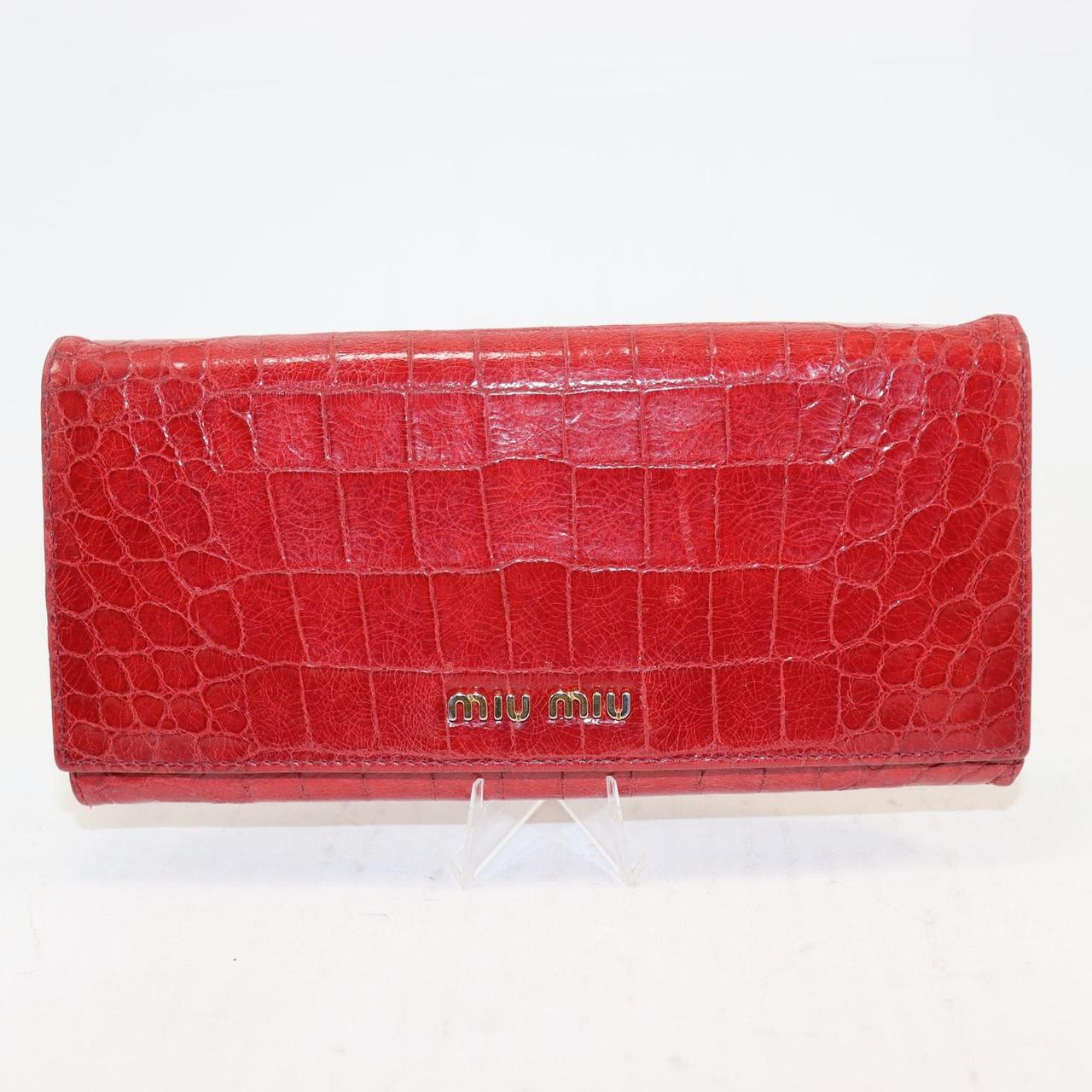 Miu Miu Women's Wallet - Red – Gorgeous Miu Miu w… - image 2