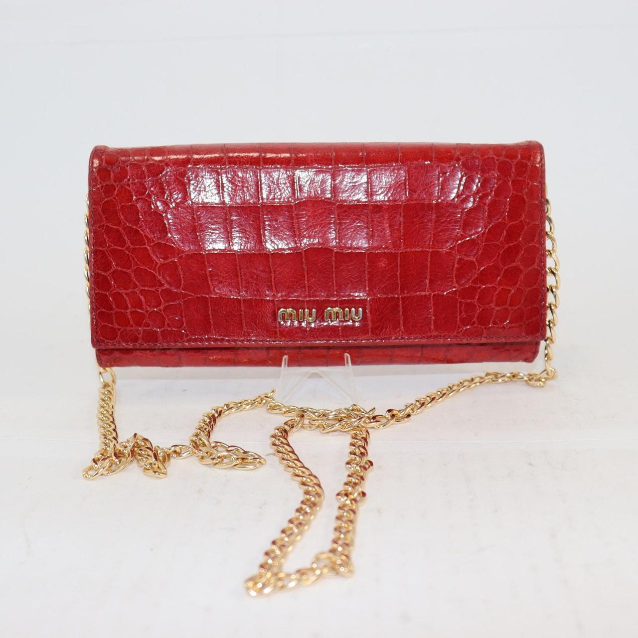 Miu Miu Women's Wallet - Red – Gorgeous Miu Miu w… - image 1