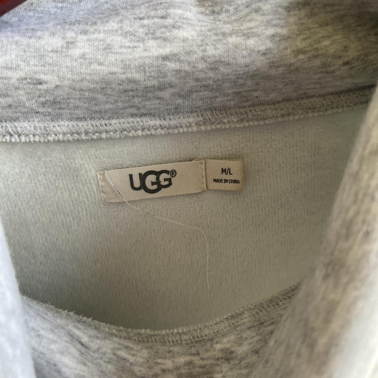 Grey Ugg Cowl-neck sweatshirt - Depop